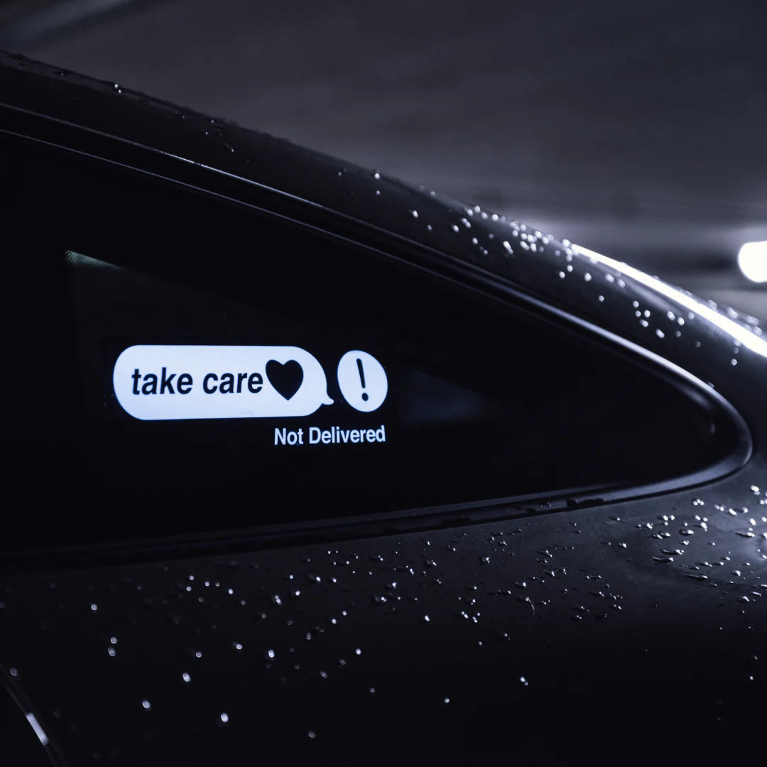 take care <3 LED Decal