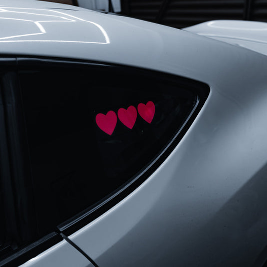 Hearts LED Decal